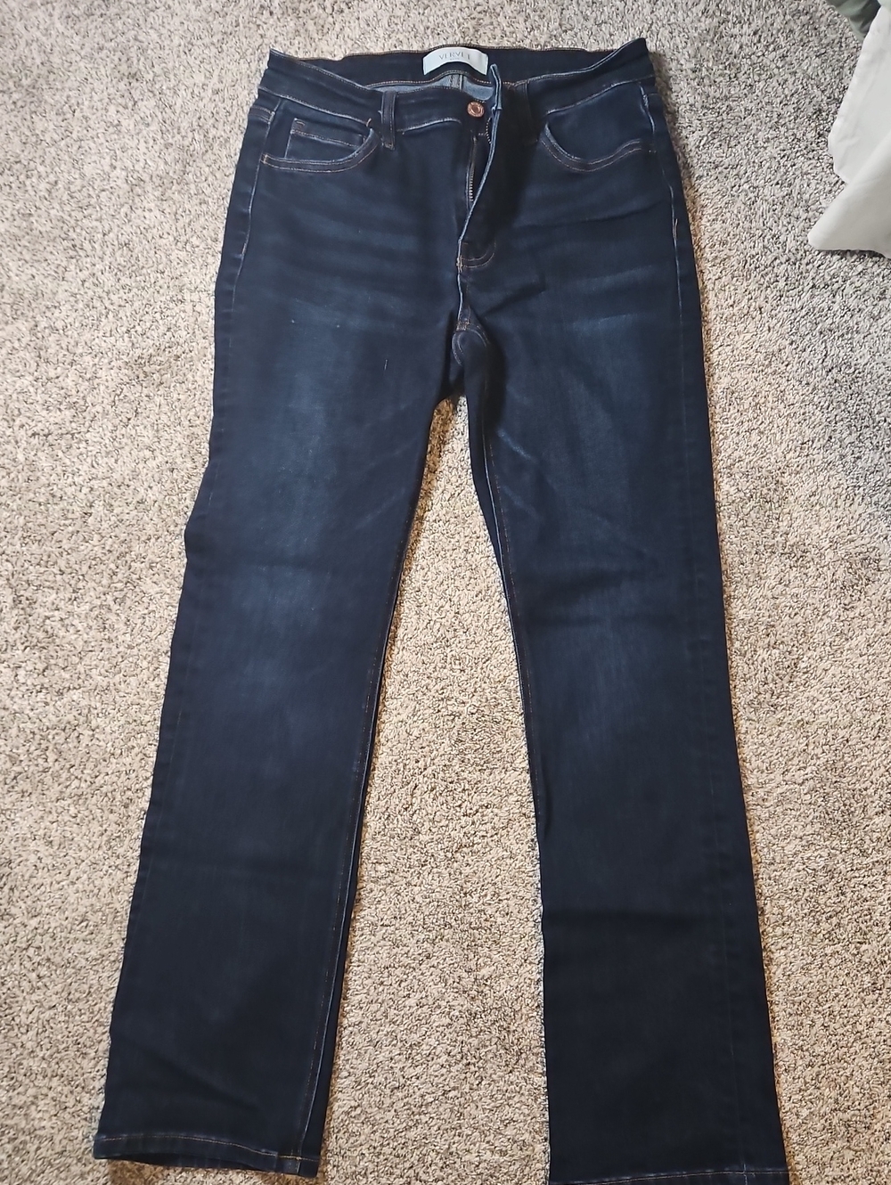 Vervet Dark Blue Slim Straight Jeans